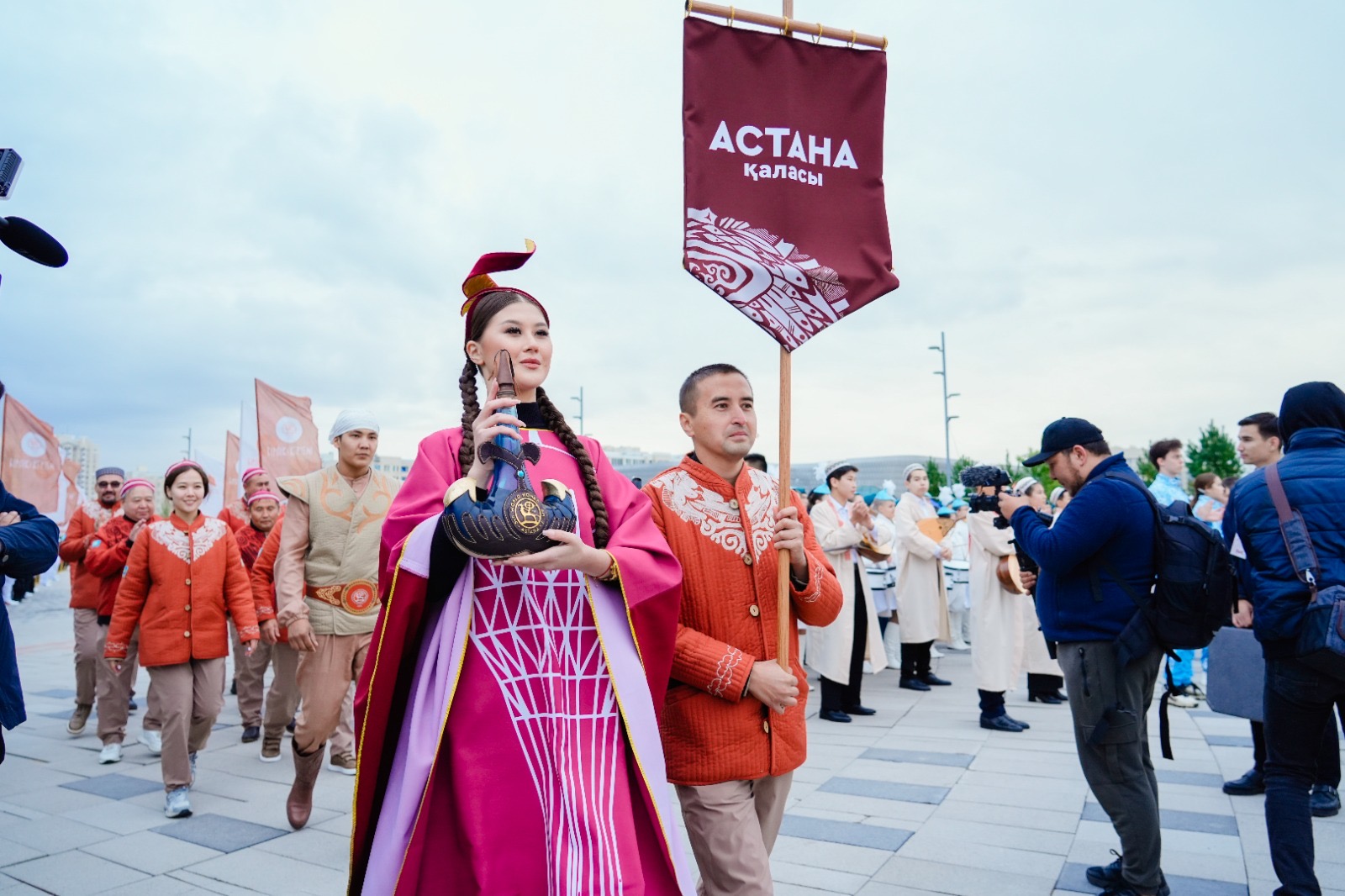 «Бірлік керуені»: Астанада 5-ші Дүниежүзілік көшпенділер ойындарына арналған өңірлер шеруі өтті