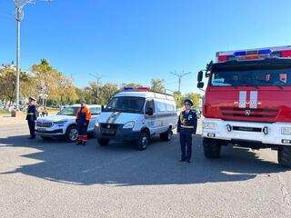 Құтқарушы күніне орай Жамбыл облысының ТЖ департаментіне жаңа техника кілттері табысталды