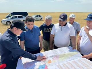 Айдарбек Сапаров Түркістан облысындағы шегірткеге қарсы күрес жұмыстарын бақылады