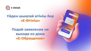 E-otinish порталы арқылы қалай өтініш беруге болады