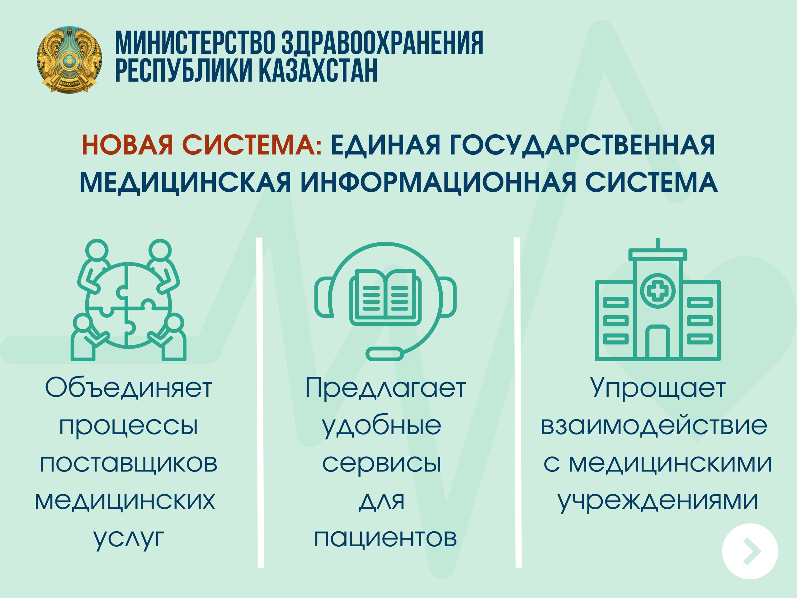 БІРЫҢҒАЙ МЕМЛЕКЕТТІК МЕДИЦИНАЛЫҚ АҚПАРАТТЫҚ ЖҮЙЕ МЕДИЦИНАЛЫҚ ҚЫЗМЕТТЕРДІҢ АЙҚЫНДЫЛЫҒЫН АРТТЫРАДЫ