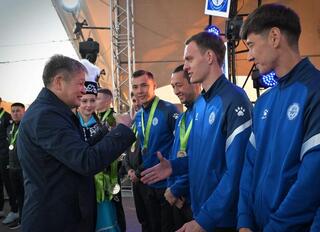 Бүгін Ertis promenade сахнасында «Ертіс» футбол клубын марапаттау рәсімі өтті