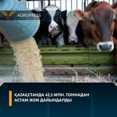 Қазақстанда 42,5 млн. тоннадан астам жем дайындалды