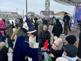 Астанадағы Үркер елді мекенінде жаңа жылға арналған мерекелік бағдарлама өтіп жатыр