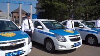 СҚО полицейлеріне 41 қызметтік автокөліктің кілті табысталды