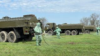 Таразда Шәкір Жексембаев атындағы РХБҚ батальонының әскери қызметшілеріне құрмет көрсетілді