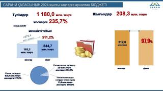 САРАНИ ҚАЛАСЫНЫҢ 2024 жылғы қаңтарға арналған БЮДЖЕТІ