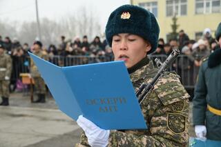 Аягөз, Қарағанды гарнизондарында әскери ант беру рәсімі өтті