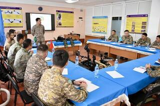 Қонаев гарнизонында «БҰҰ бөлімшелерінің жарылыс қаупі бар заттарды залалсыздандыру» халықаралық курсы аяқталды