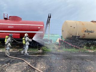 Темір жолдағы химиялық апаттарды жою бойынша оқу-жаттығу