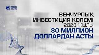 Венчурлық инвестиция көлемі 2023 жылы 80 миллион доллардан асты