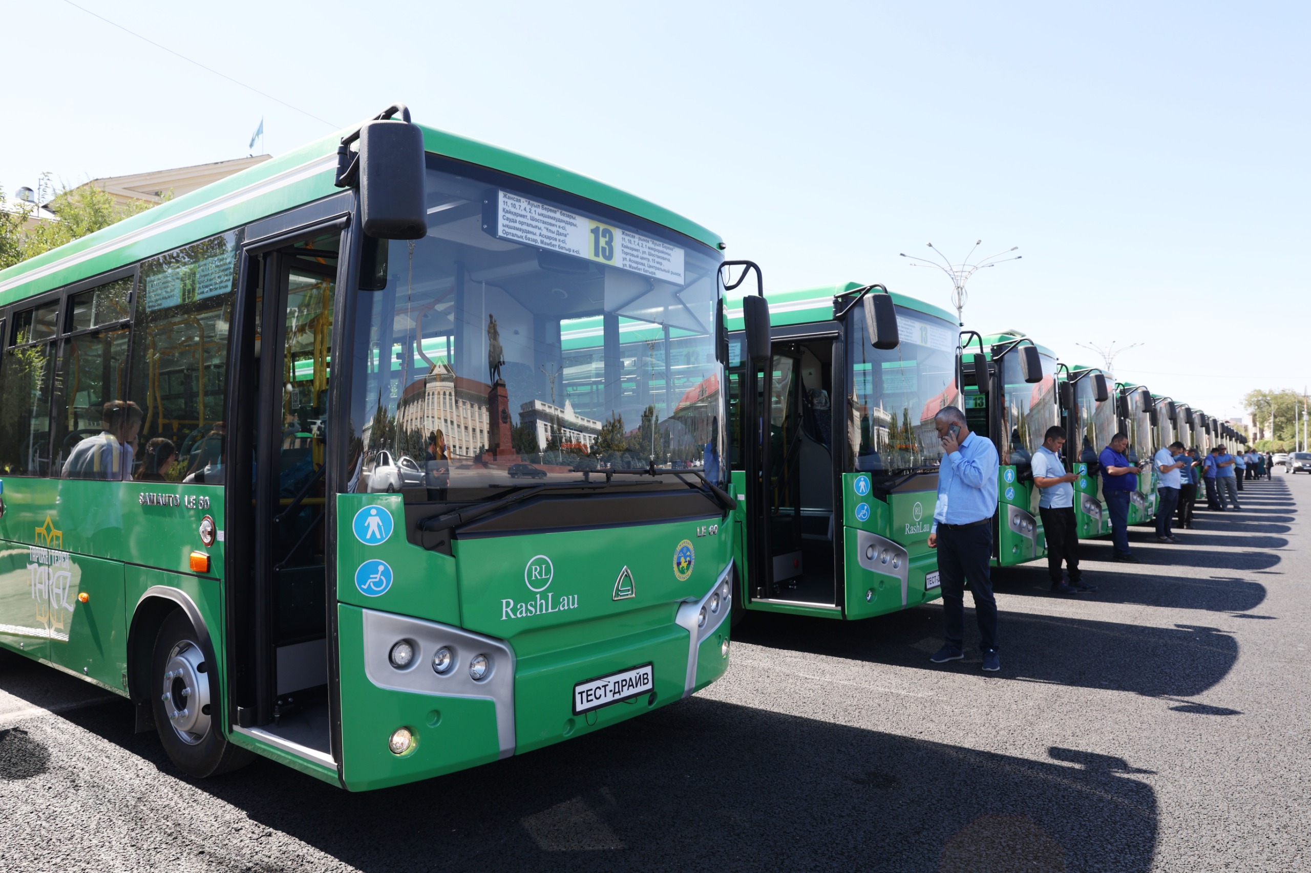 Тараз қаласының автобус паркі 32 жаңа қоғамдық көлікпен толықты